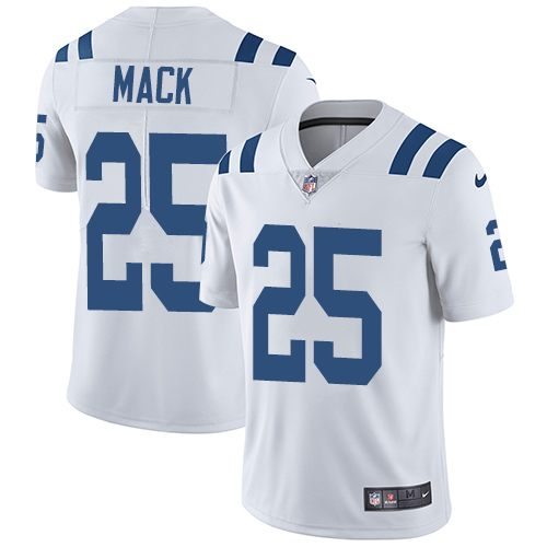 Men's Indianapolis Colts #25 Marlon Mack White Vapor Untouchable Limited Stitched NFL Jersey